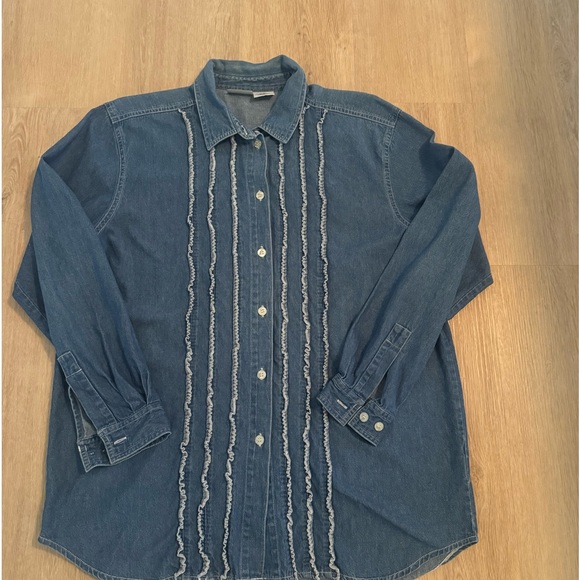 Cabin Creek Tops - Cabin Creek Denim Shirt Sz Large